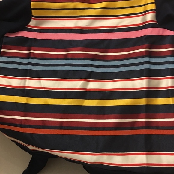 Lands’End | NWT Lighthouse Stripe Navy Flare Dress - Picture 6 of 7